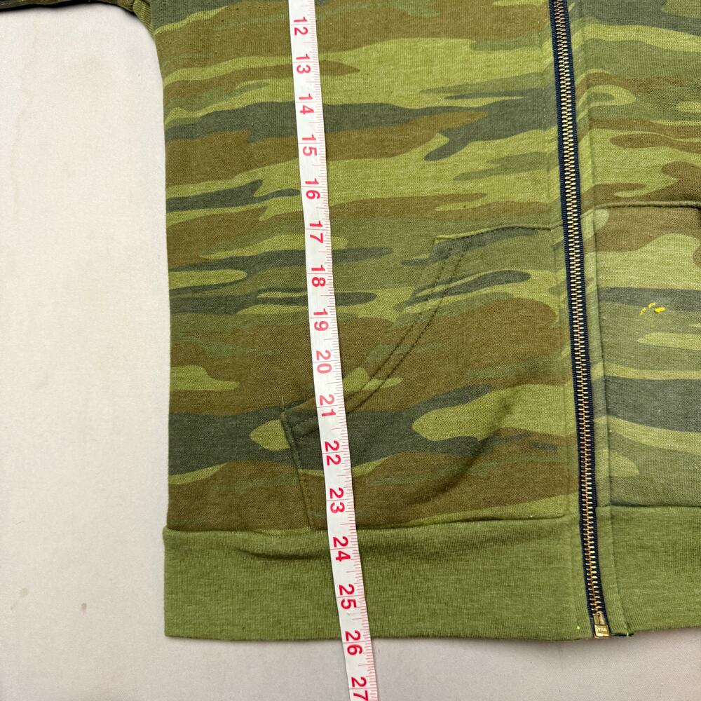 Aviator Nation Manhattan Beach CA Big Logo Camo Full Zip Hoodie Women's Large - Picture 8 of 9